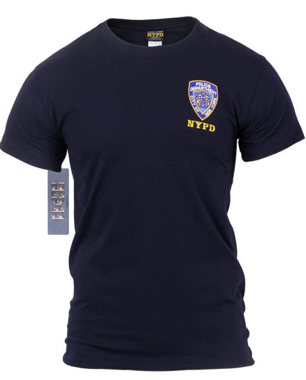 Imagine Tricou NYPD Licenta Oficiala Cu Emblema Brodata