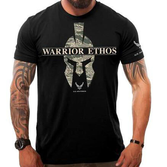 Imagine TRICOU Unites States Air Force Warrior Ethos Black Tshirt