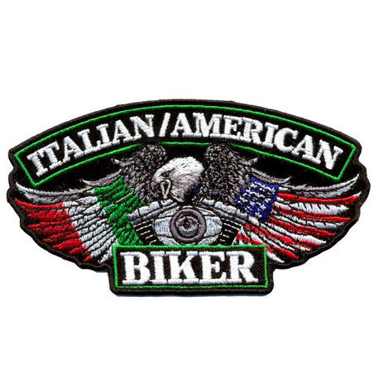 Imagine Emblema Italian American Biker Patch 13cm/7cm