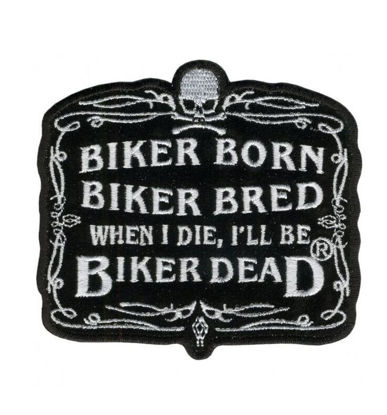 Imagine Emblema Biker Born Patch 10cm/8cm