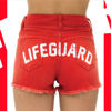 Imagine Pantaloni scurti DENIM Ladies Shorts Lifeguard Official License