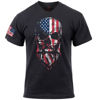 Imagine US Flag Bearded Skull T-Shirt marimi pana la 3XL